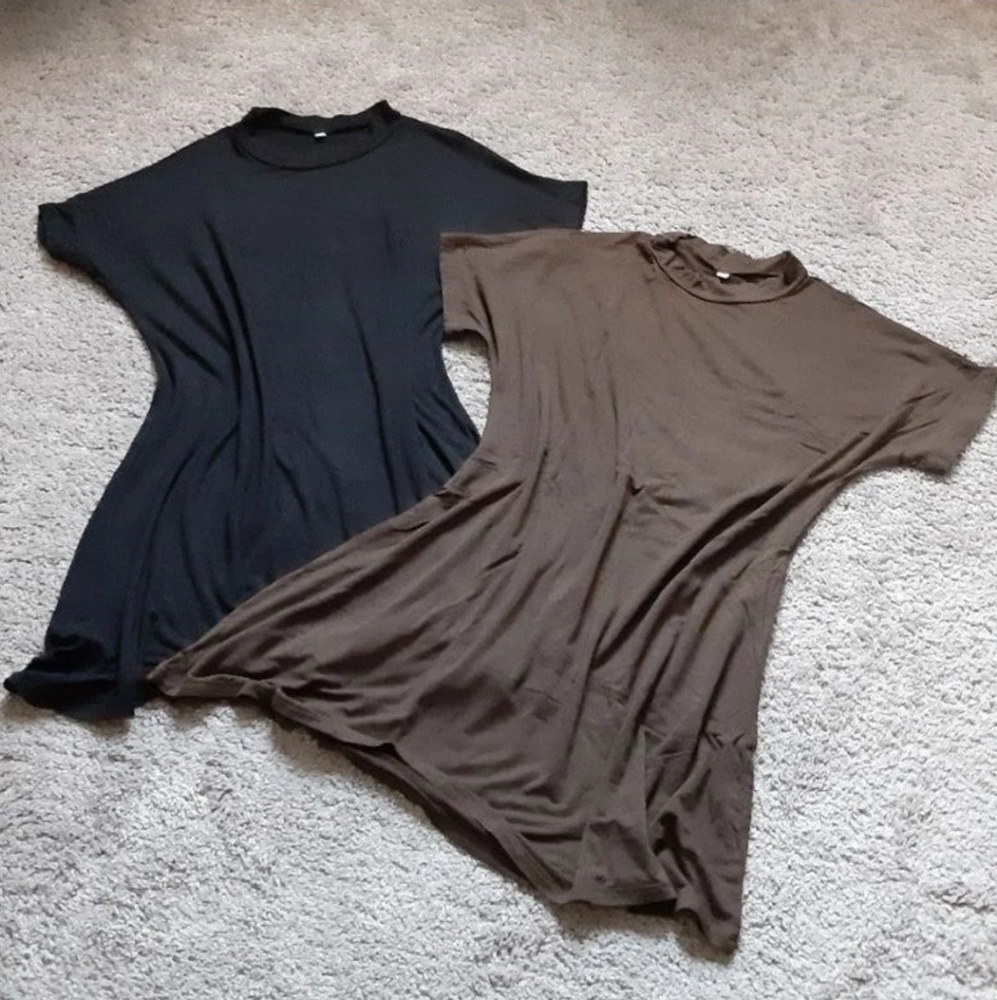 Bat Wing Close Neck Dress (Bundle of 2)